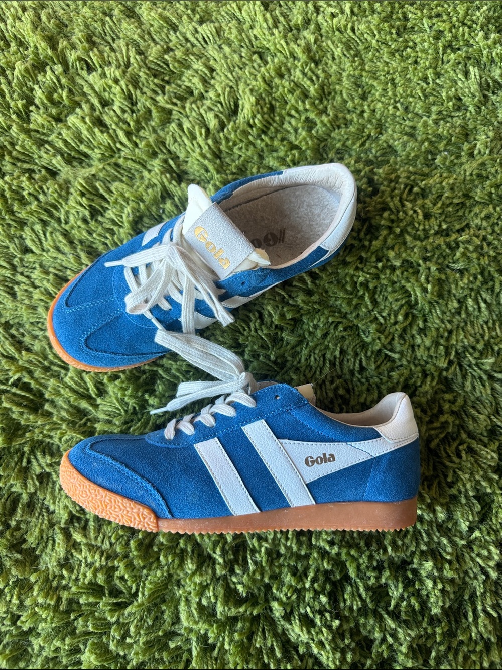 Gola Suede Sneaker with White Stripes